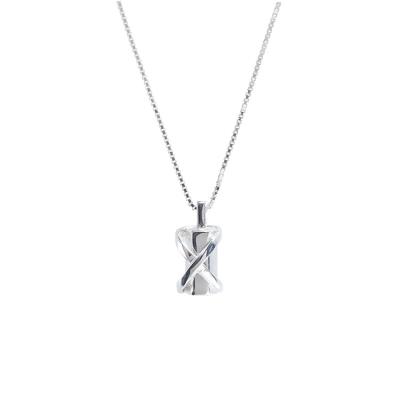 sterling silver infinity wrap cylinder cremation pendant necklace